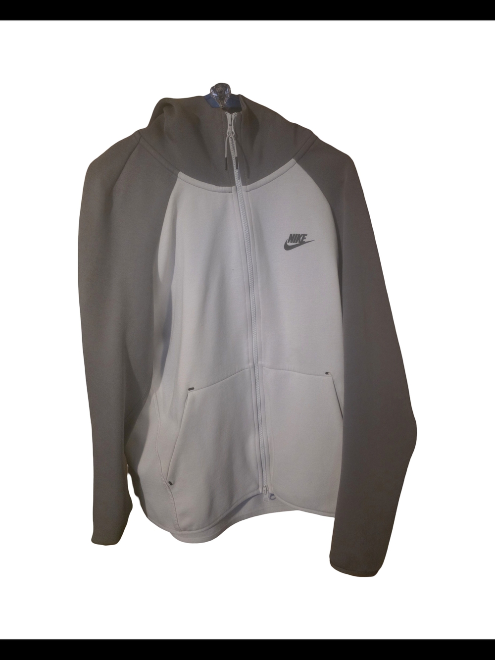 Nike Men’s White & Gray Full-Zip Performance Jacket